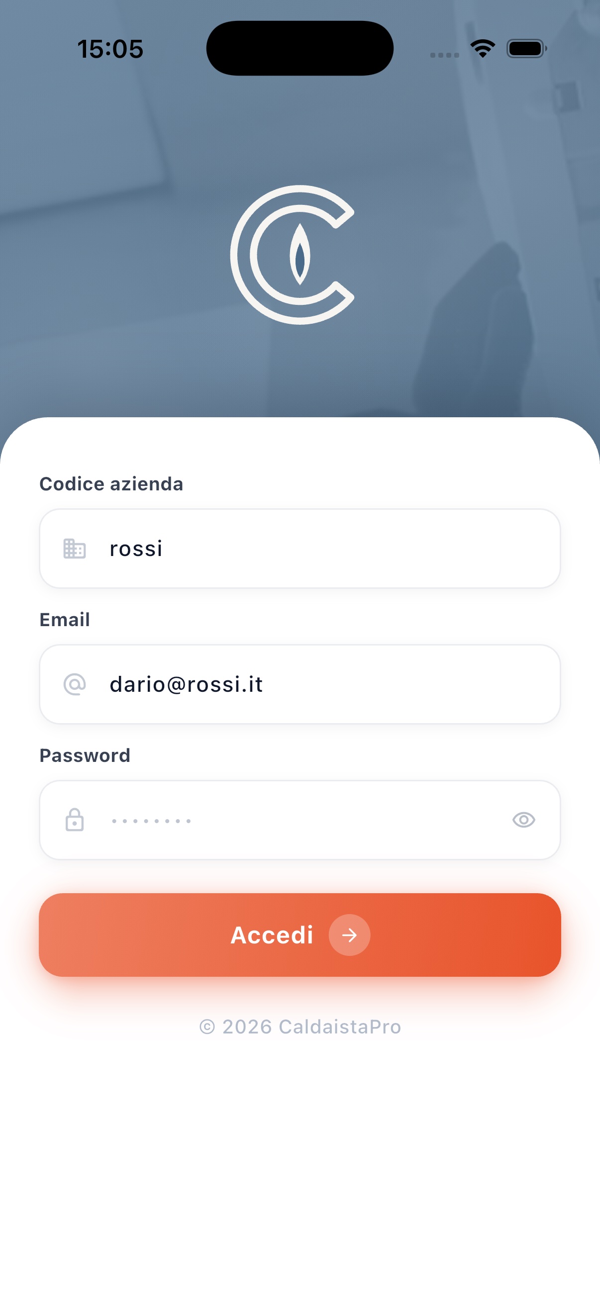 App mobile CaldaistaPro