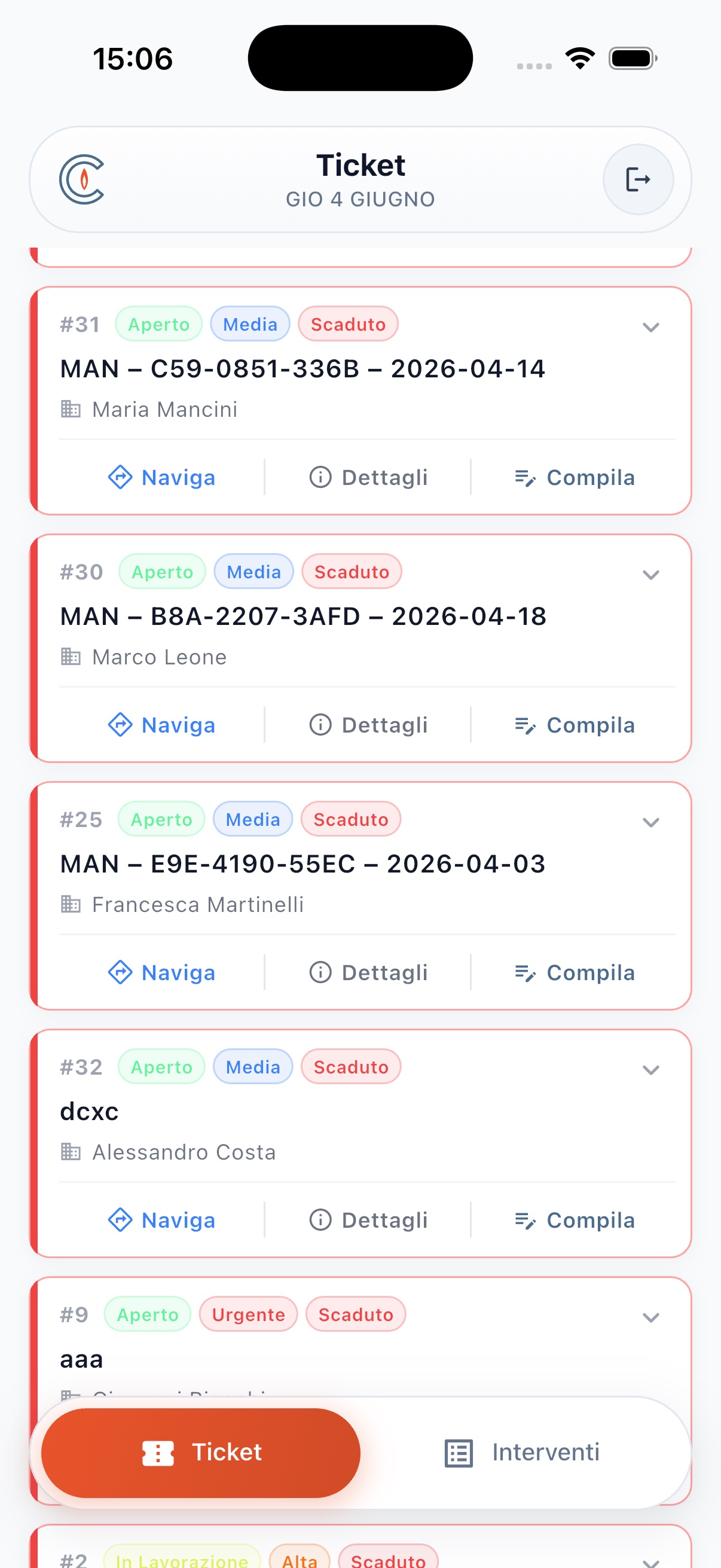 App mobile CaldaistaPro