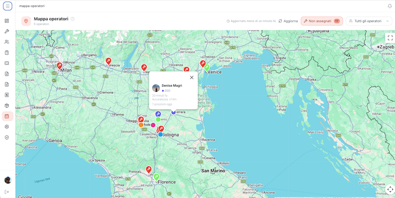 Mappa operatori